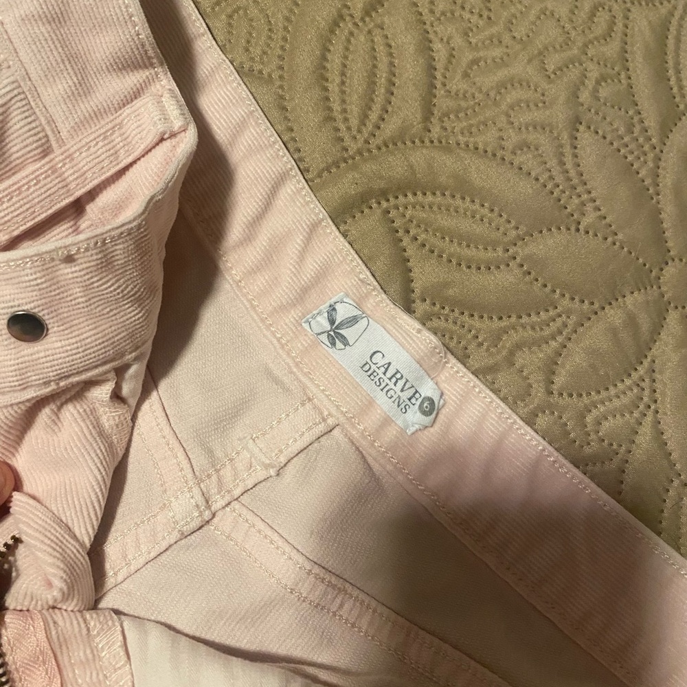 Carve Designs Blush Corduroy Shorts - Picture 2 of 3